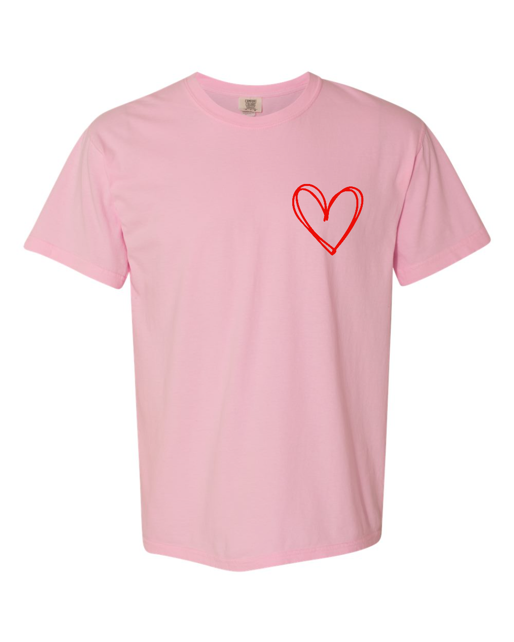 Double Hearts, Valentine's Day, Crewneck T-Shirt