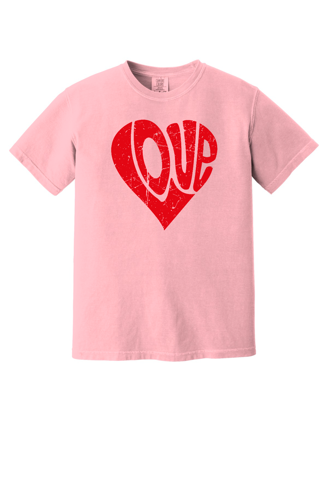 Retro Love Heart, Valentine's Day, Crewneck T-Shirt