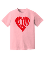 Load image into Gallery viewer, Retro Love Heart, Valentine&#39;s Day, Crewneck T-Shirt
