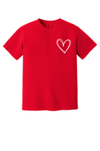 Load image into Gallery viewer, Double Hearts, Valentine&#39;s Day, Crewneck T-Shirt
