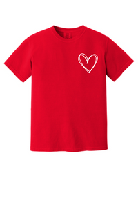 Double Hearts, Valentine's Day, Crewneck T-Shirt
