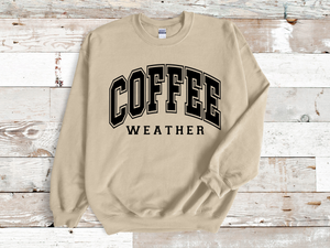 Coffee Weather - Softstyle Crew neck Sweatshirt